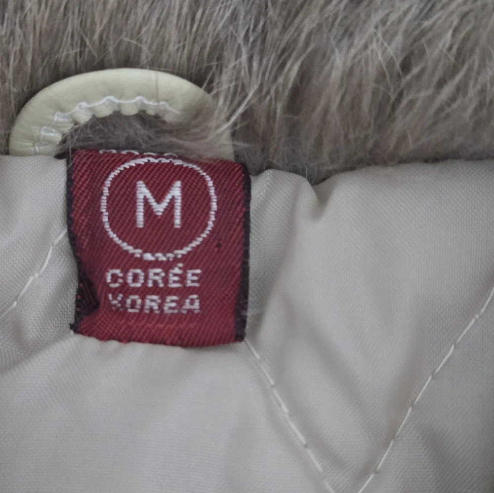 Vintage Opera Genuine Fur Coat – Taupe/Brown Quilted Satin Lining Size Medium - Picture 15 of 16